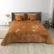 Покривало ТЕП VELOUR 150х210 см кавовий/ромб круглий