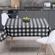 Скатерть водоотталкивающая Panama 180х220 см Black Сheck
