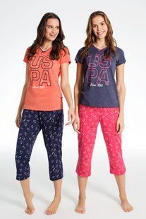 Домашняя одежда US Polo Assn Футболка и бриджи 15662 синие S