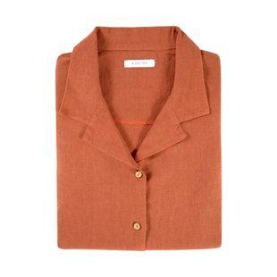 Домашня сорочка Barine Lino PJ spicy orange оранжевый S