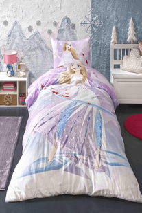 Підлітковий комплект Disney TAC Frozen Breezy Ранфорс / простирадло на резинці