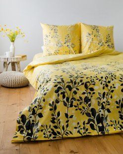 Комплект постільної білизни Everyday collection сімейний Black and Yellow