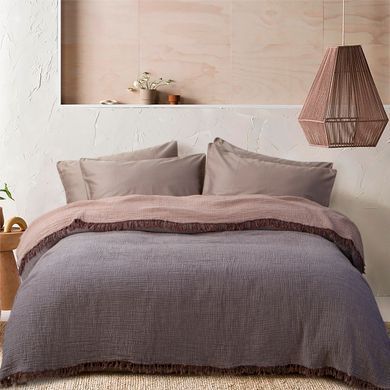 Покривало Lotus Home - Sia muslin wine-mousse 220*240