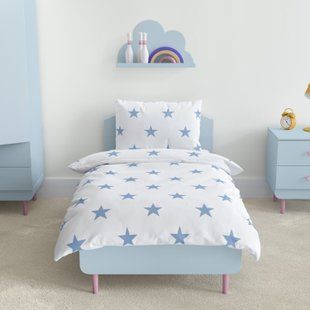 Комплект постільної білизни ТЕП Soft dreams Зірки блакитний 50x70 підлітковий