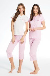 Домашняя одежда US Polo Assn Футболка и бриджи 15587 молочные S