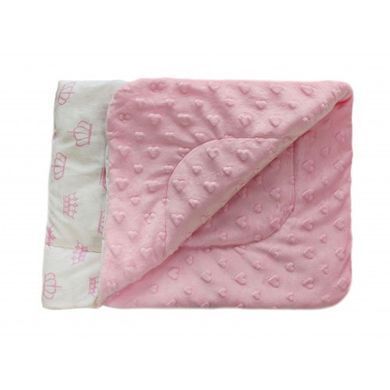 Плед DOTINEM Minky плюшевый детский розовый 75х85 см