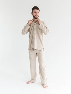 Пижама мужская Lotus Home Charly бежевый M