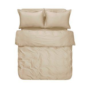 Постільна білизна сатин premium Lotus Home Dakota бежевий сімейний