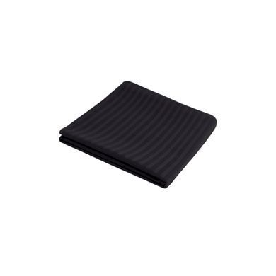Простынь Iris Home Отель Сатин Страйп 1*1 черный 100*200*25 на резинке