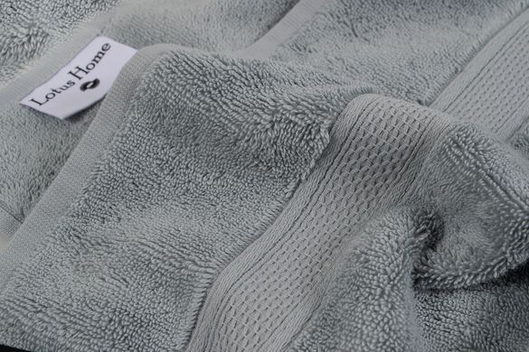 Рушник махровий Lotus Home - Grand soft twist grey сірий 50*90