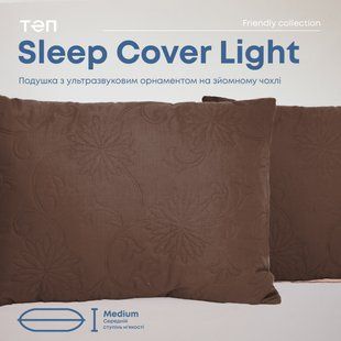 Подушка SLEEPCOVER LIGHT 50х70 см 650г microfiber Коричневий