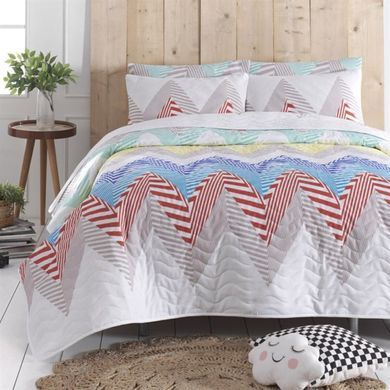 Покривало стьобане з наволочками Eponj Home Momentum beyaz білий 200x220
