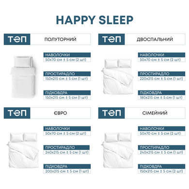 Комплект постільної білизни ТЕП Happy Sleep Нескінченність 50x70 сімейний