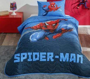 Стьобане покривало TAC Disney Spiderman Focus 160&times;220 см + наволочка