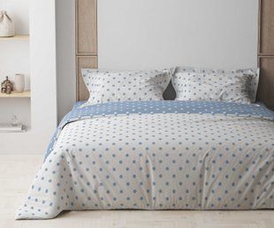 Комплект постільної білизни ТЕП Happy Sleep Light Blue Dots 50x70 сімейний