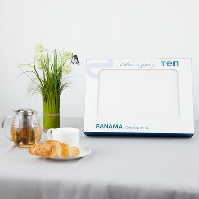 Скатерть водоотталкивающая Panama 180х220 см White