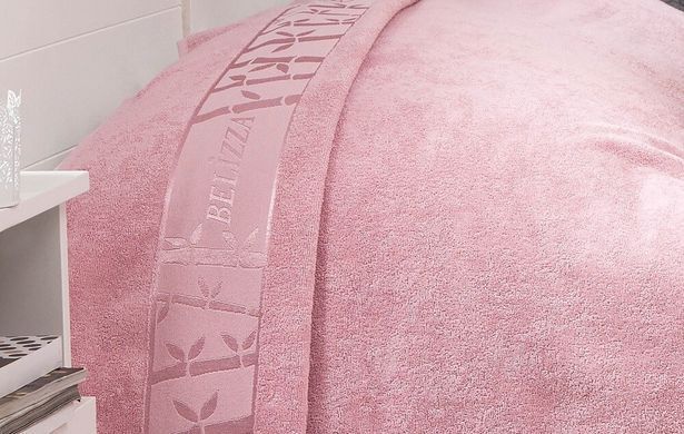 Махрове бамбукове покривало/простирадло Belizza Pink 200&times;220 см