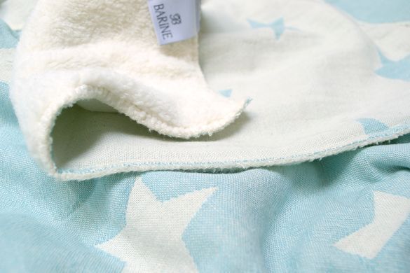 Плед мікроплюш Barine Star Patchwork throw mint ментоловий 130x170