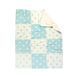 Плед мікроплюш Barine Star Patchwork throw mint ментоловий 130x170