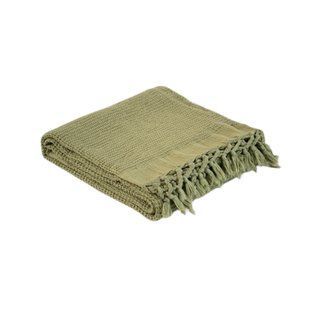 Плед Lotus Home Rius olive оливковий 130x170