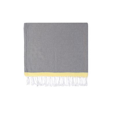 Рушник Barine Pestemal Basak 95x165 Grey-Yellow сірий-жовтий