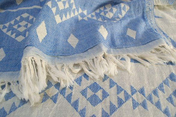 Покрывало Barine Kilim Throw Blue 130х170 голубой