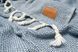 Плед-накидка Barine Wool Basket indigo синій 120x175