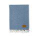 Плед-накидка Barine Wool Basket indigo синій 120x175