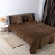 Покривало ТЕП VELOUR 150х210 см коричневе/ромб круглий