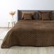 Покривало ТЕП VELOUR 150х210 см коричневе/ромб круглий