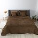 Покривало ТЕП VELOUR 150х210 см коричневе/ромб круглий