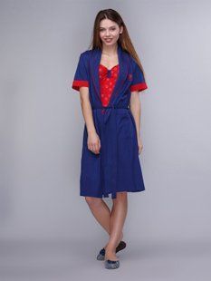 Домашній штяг US Polo Assn Халат+сарафан 15129 синій S