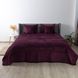 Покривало ТЕП VELOUR 240х260 см Бордо/Ромб прямий