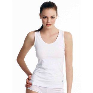 Домашняя одежда US Polo Assn Майка женская 66005 белая 40р.
