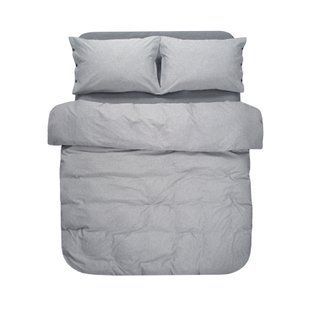 Постільна білизна Lotus Home Washed cotton Daften antracite сімейний