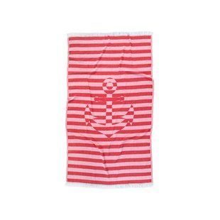 Полотенце Barine Pestemal Undercover Anchor 95*175 Red красный