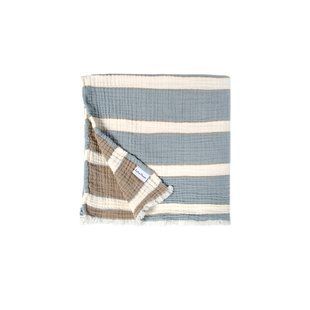 Рушник Lotus Home - Milana muslin lead blue-khaki 45*100