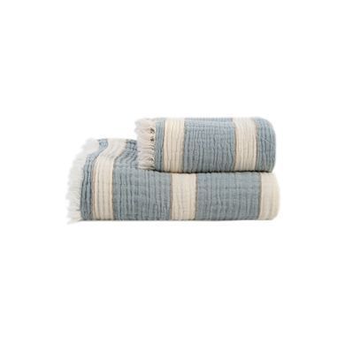 Рушник Lotus Home - Milana muslin lead blue-khaki 45*100