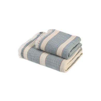 Рушник Lotus Home - Milana muslin lead blue-khaki 45*100