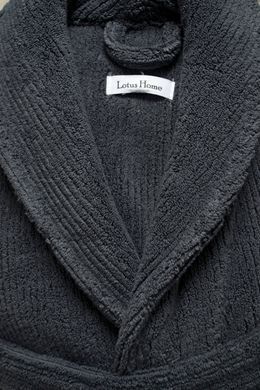 Халат Lotus Home Bold New antrasit махровий S